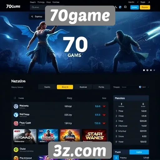 Avaliação da interface do usuário do site 70game